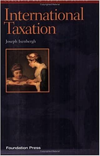 international taxation 1st edition joseph isenbergh 1566628709, 978-1566628709