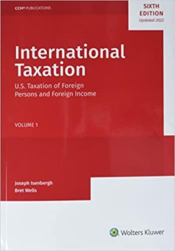international taxation volume 1 6th edition joseph isenbergh 0808056743, 978-0808056744