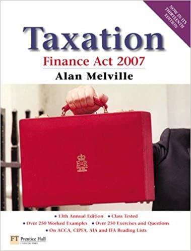 taxation finance act 2007 2007 edition alan melville 0273712322, 978-0273712329