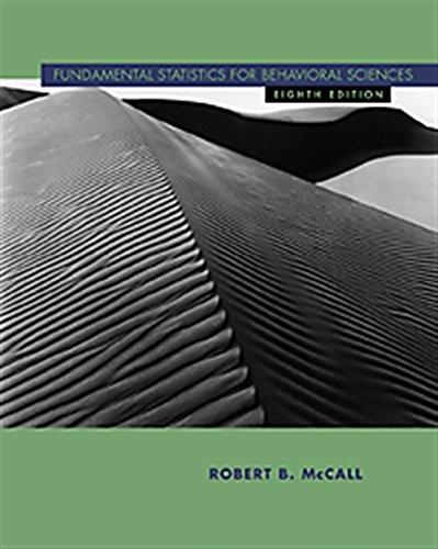 fundamental statistics for behavioral sciences 8th edition robert b. mccall 0534577806, 9780534577803