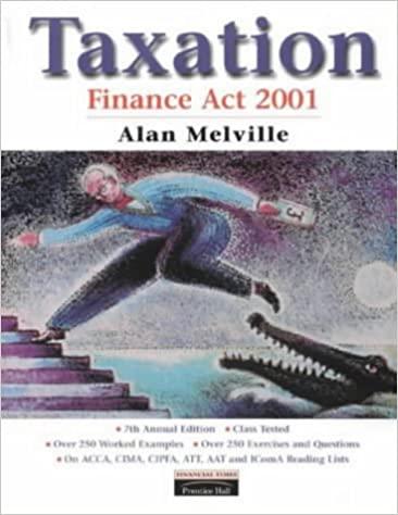 taxation finance act 2001 2001 edition alan melville 0273655221, 978-0273655220