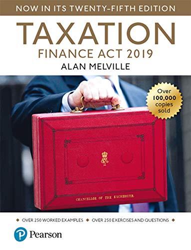 taxation finance act 2019 25th edition alan melville 1292293187, 978-1292293189