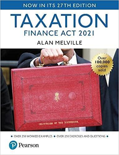 taxation finance act 2021 27th edition alan melville 1292406720, 978-1292406725