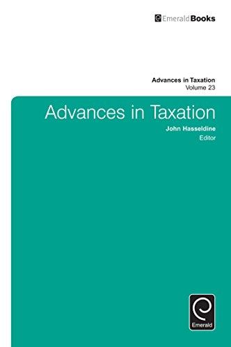 advances in taxation volume 23 john hasseldine 1786350025, 9781786350022