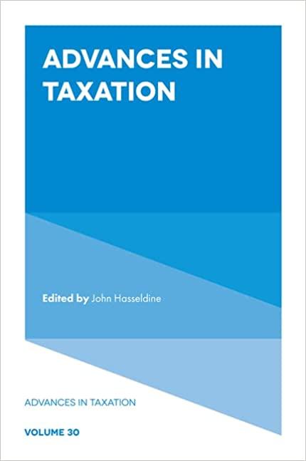 advances in taxation volume 30 john hasseldine 183753361x, 978-1837533619