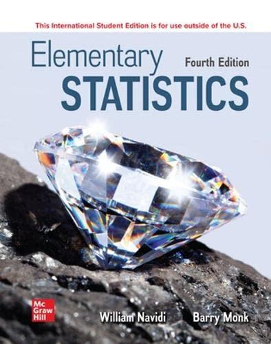 ise elementary statistics 4th international edition william navidi, barry monk 1264417004, 9781264417001