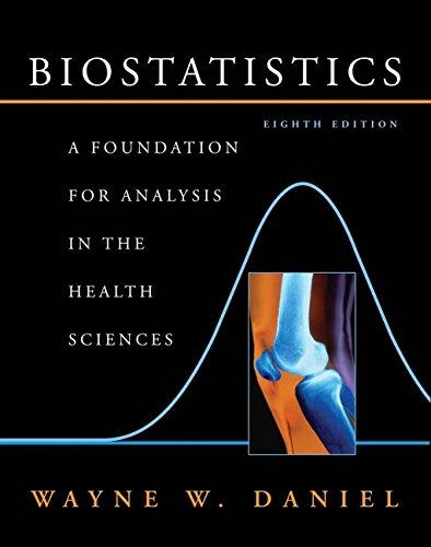 biostatistics a foundation for analysis in the health sciences 8th edition wayne w. daniel 0471456543,