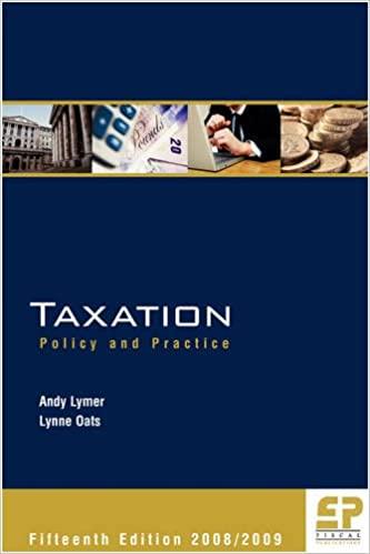 taxation policy and practice 15th edition andy lymer, lynne oats 190620103x, 978-1906201036