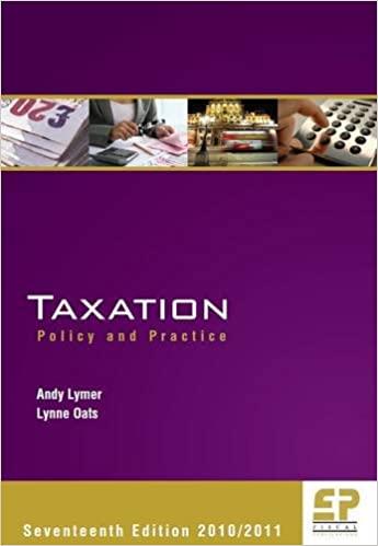 taxation policy and practice 17th edition andy lymer, lynne oats 1906201110, 978-1906201111