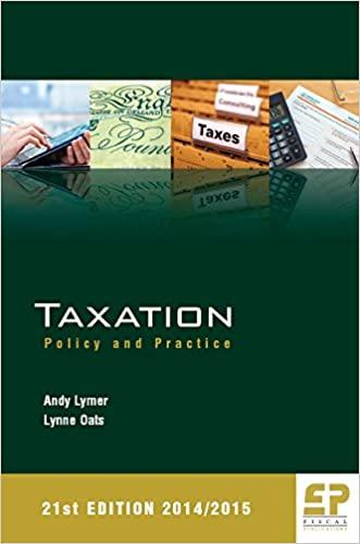 taxation policy and practice 21st edition andy lymer, lynne oats 1906201234, 978-1906201234