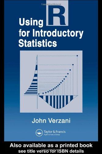 using r for introductory statistics 1st edition john verzani 1584884509, 9781584884507