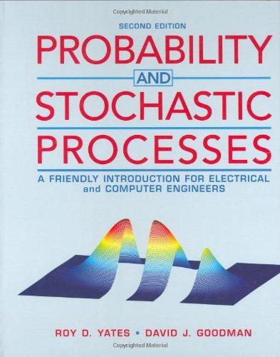probability and stochastic processes 2nd edition roy d. yates, david j. goodman 0471272140, 9780471272144