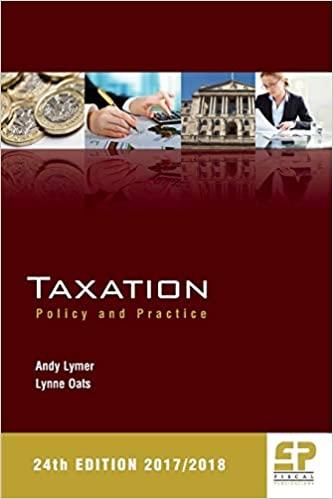 taxation policy and practice 2017/18 24th edition andy lymer, lynne oats 1906201331, 978-1906201333