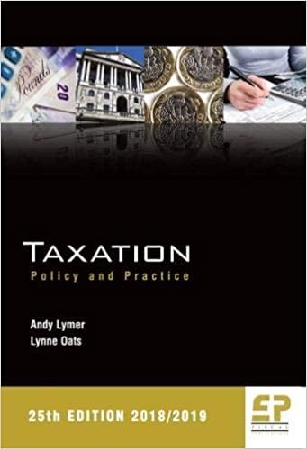 taxation policy and practice 2018/19 25th edition andy lymer, lynne oats 1906201404, 978-1906201401