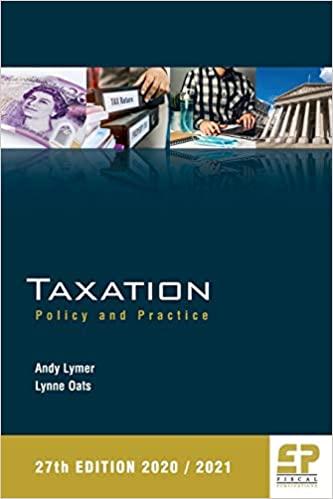 taxation policy and practice 2020/21 27th edition andy lymer, lynne oats 1906201552, 978-1906201555