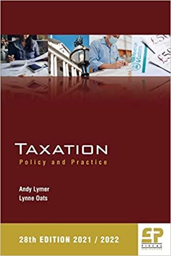 taxation policy and practice 2021/22 28th edition andy lymer, lynne oats 1906201595, 978-1906201593