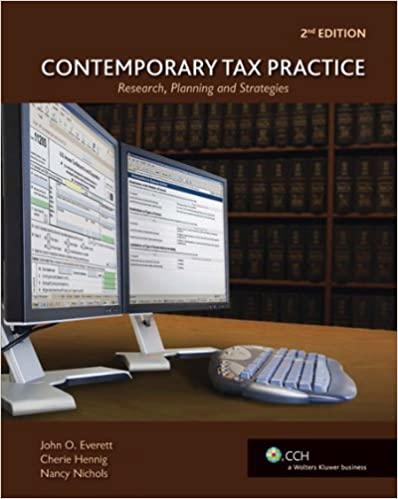 contemporary tax practice research planning and strategies 2nd edition john o. everett, cherie hennig, nancy