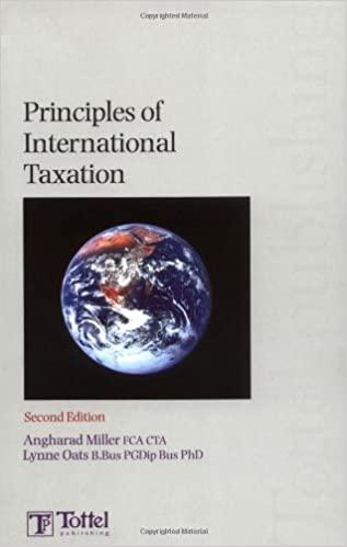 principles of international taxation 2nd edition angharad miller, lynne oats 1847663214, 978-1847663214