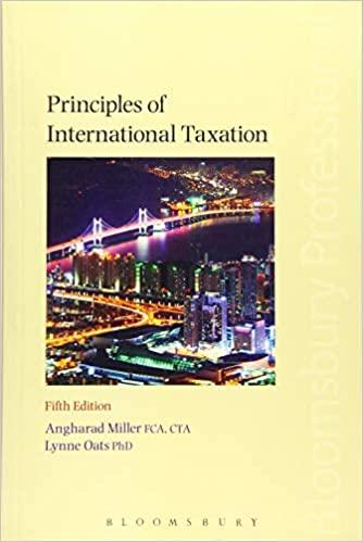 principles of international taxation 5th edition angharad miller, lynne oats 1780437854, 978-1780437859
