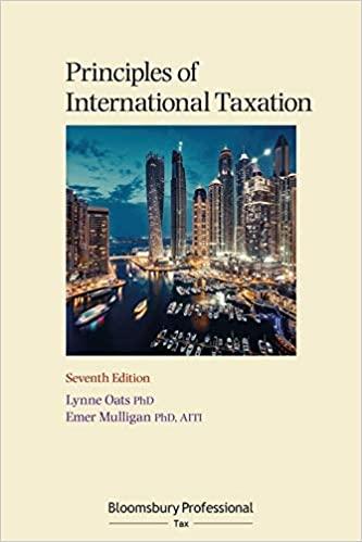 principles of international taxation 7th edition angharad miller, lynne oats 1526510391, 978-1526510396