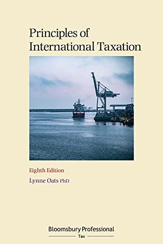 principles of international taxation 8th edition angharad miller, lynne oats 1526519550, 978-1526519559