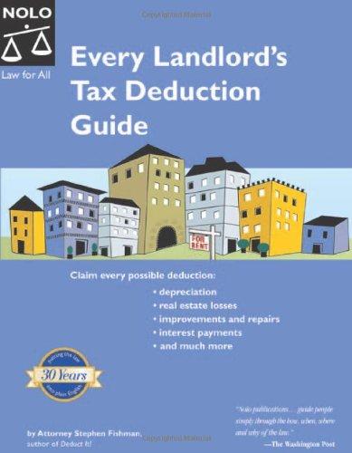 every landlords tax deduction guide 1st edition stephen fishman 1413301479, 978-1413301472