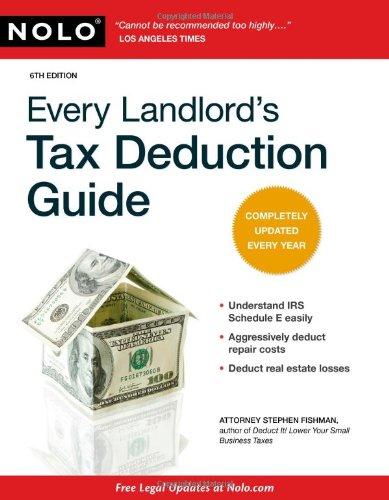 every landlords tax deduction guide 6th edition stephen fishman 141331063x, 978-1413310634