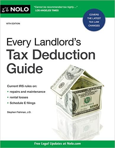 every landlords tax deduction guide 19th edition stephen fishman 1413330363, 978-1413330366
