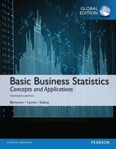 basic business statistics concepts and applications 13th global edition mark berenson, david levine, kathryn