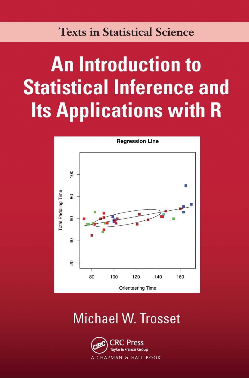 an introduction to statistical inference and its applications with r 1st edition michael w. trosset