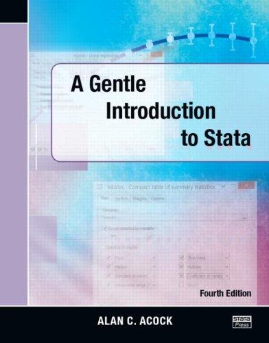a gentle introduction to stata 4th edition alan c. acock 1597181420, 978-1597181426