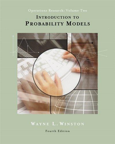 introduction to probability models volume 2 4th edition wayne l. winston 053440572x, 978-0534405724