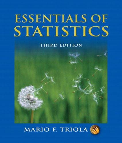 essentials of statistics 3rd edition mario f. triola 0321434250, 978-0321434258
