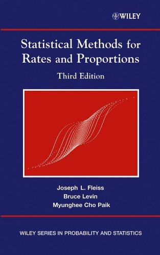 statistical methods for rates and proportions 3rd edition joseph l. fleiss, bruce levin, myunghee cho paik,