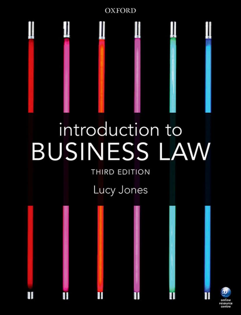 introduction to business law 3rd edition lucy jones 0198794428, 978-0198794424
