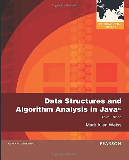 data structures and algorithm analysis in java 3rd international edition mark allen weiss 0273752111,