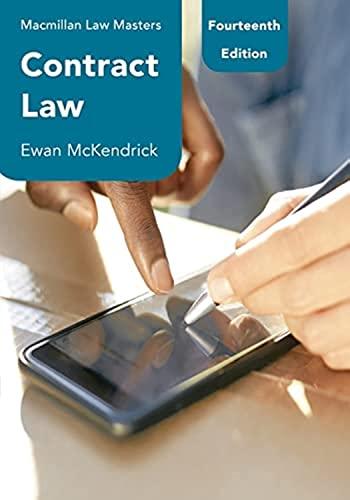 contract law 14th edition ewan mckendrick 1352012065, 978-1352012064