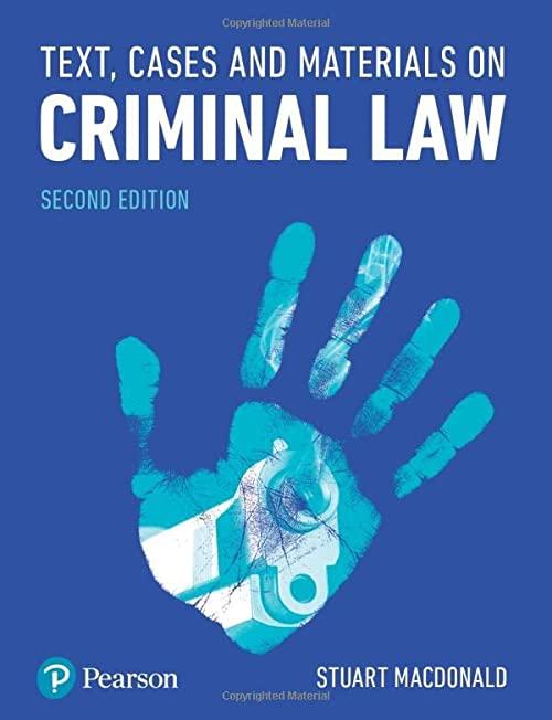 text cases and materials on criminal law 2nd edition stuart macdonald 1292219920, 978-1292219929
