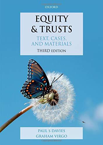 equity and trusts text cases and materials 3rd edition paul s. davies, graham virgo 0198821832, 978-0198821830