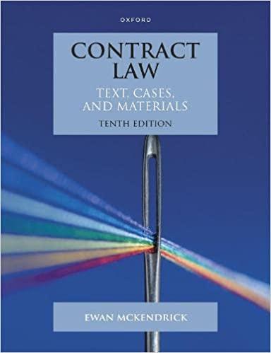 contract law text cases and materials 10th edition ewan mckendrick 0192856545, 978-0192856548