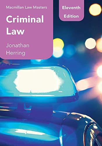 criminal law 11th edition jonathan herring 1352005336, 978-1352005332