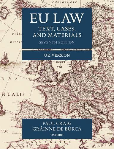 eu law text cases and materials uk version 7th edition paul craig, gráinne de búrca 0198859848,