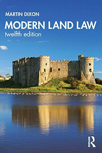modern land law 12th edition martin dixon 036748448x, 978-0367484484