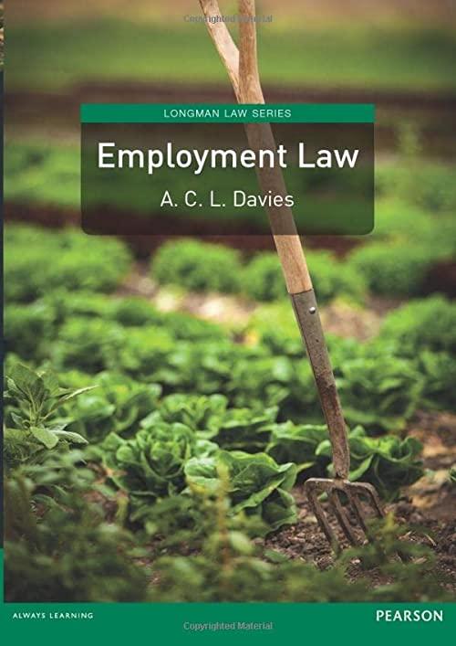employment law 1st edition a.c.l. davies 1408263602, 978-1408263600