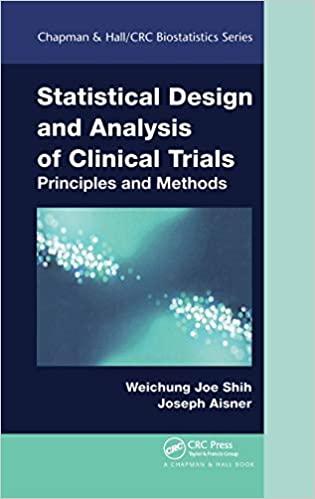 statistical design and analysis of clinical trials 1st edition weichung joe shih, joseph aisner 1482250497,