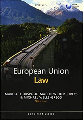 european union law 9th edition margot horspool, matthew humphreys, michael wells-greco 0198758529,