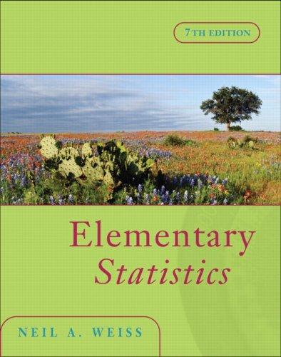 elementary statistics 7th edition neil a. weiss 0321422090, 978-1606477045