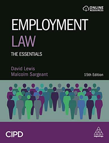 employment law the essentials 15th edition david lewis, malcolm sargeant 0749493143, 978-0749493141