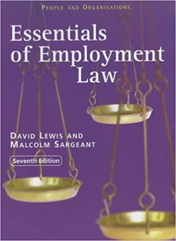 essentials of employment law 7th edition david lewis, malcolm sargeant 0852929390, 978-0852929391