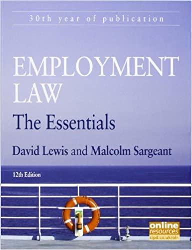 employment law the essentials 12th edition david lewis, malcolm sargeant 184398315x, 978-1843983156
